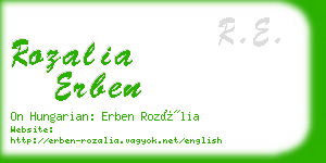 rozalia erben business card
